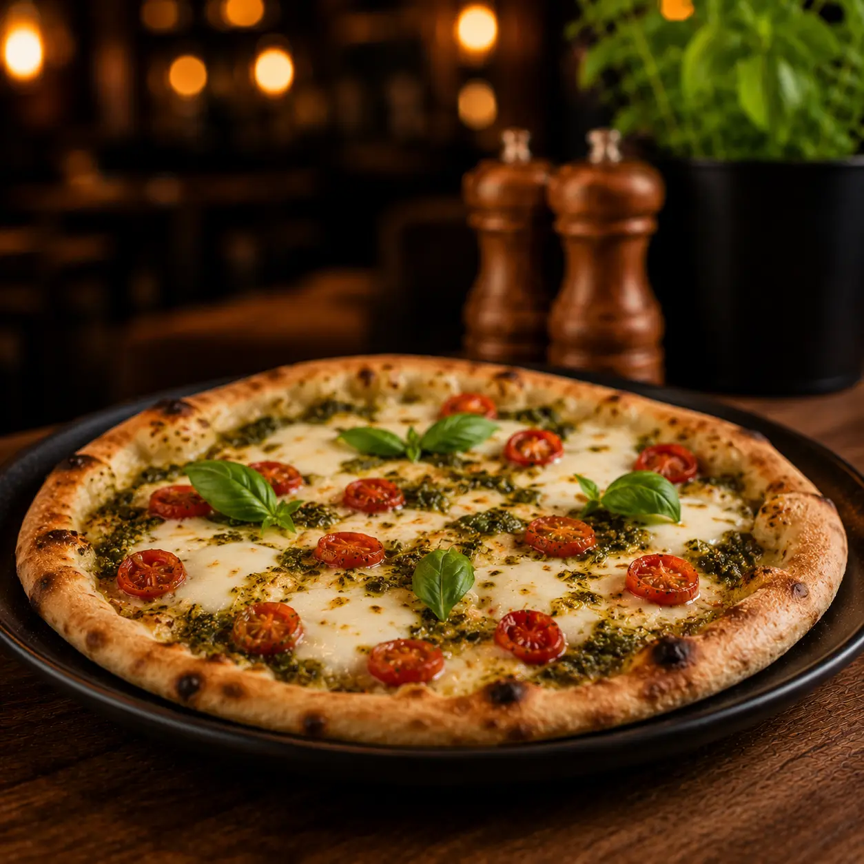 Pizza bei Meenu Restaurant