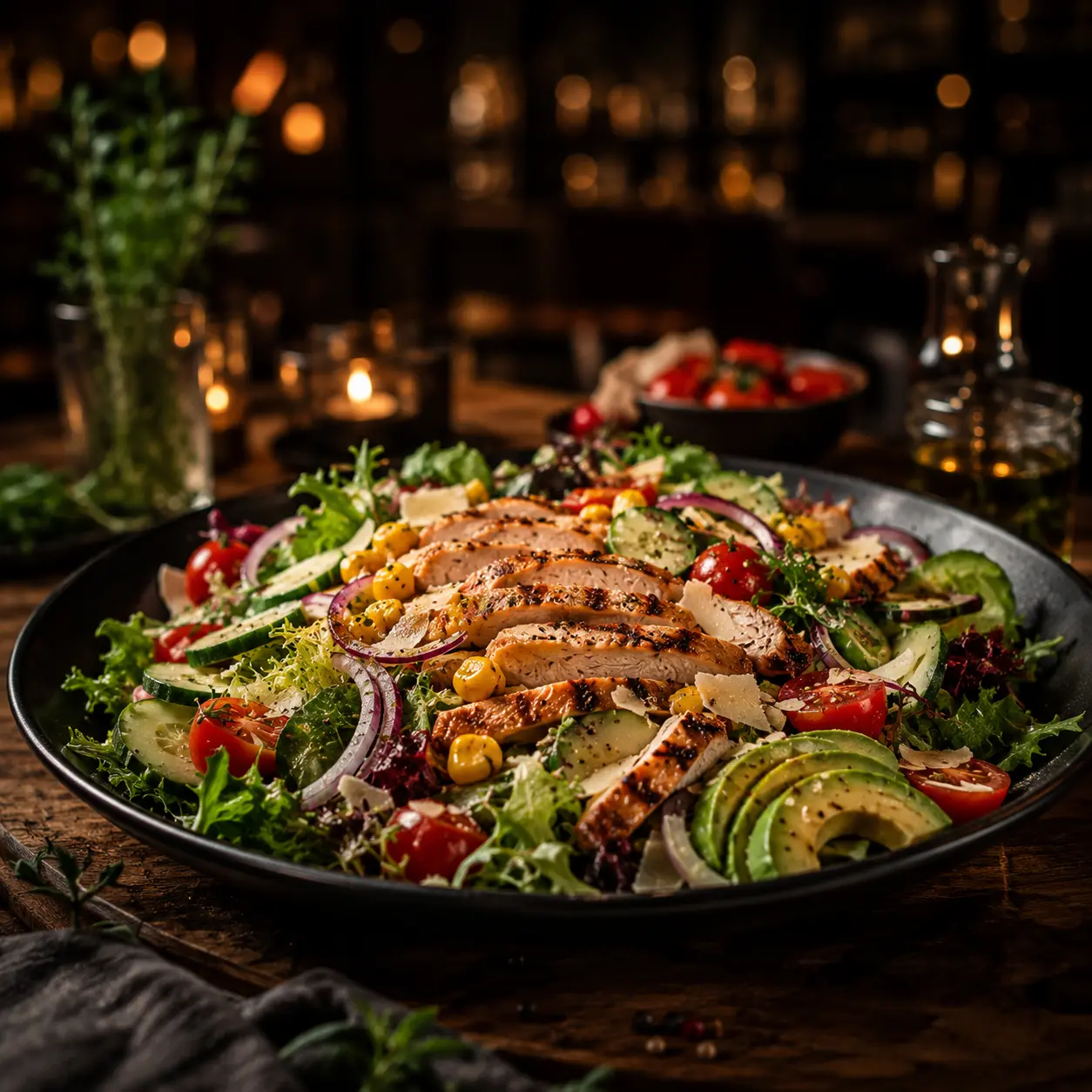 Salate bei Meenu Restaurant