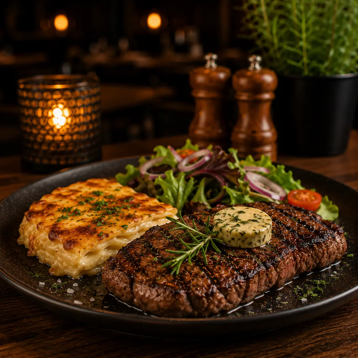 Steaks und warme Gerichte bei Meenu Restaurant
